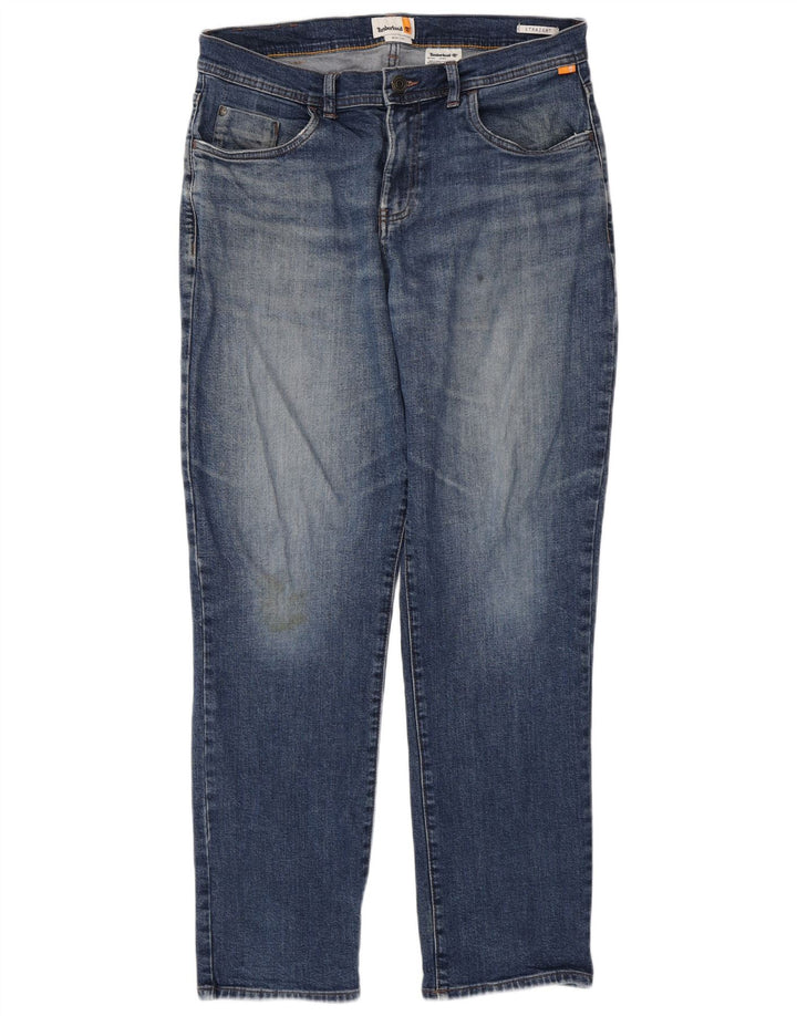 Jeans dritti da uomo Timberland W34 L32 cotone blu