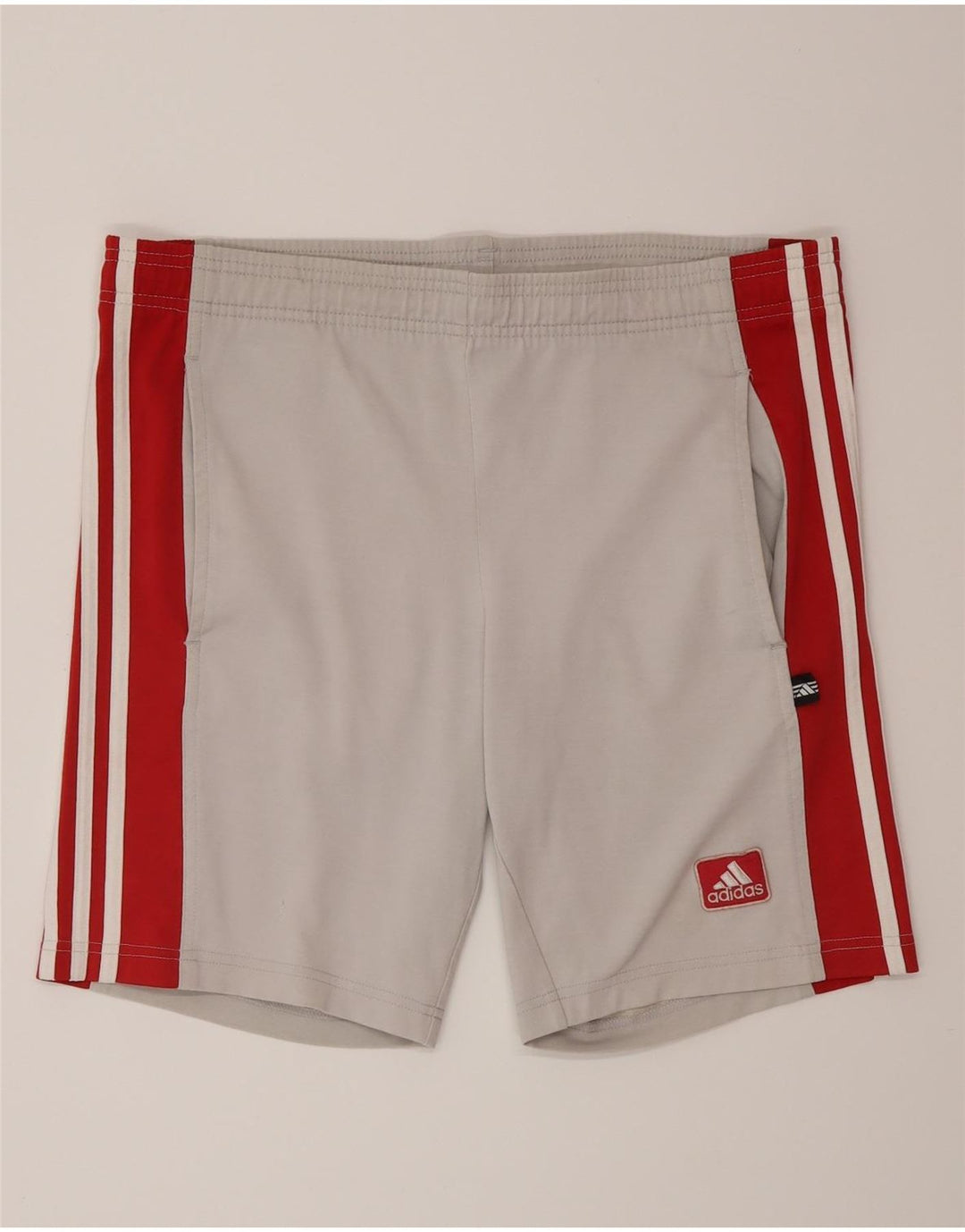 Pantaloncini sportivi Adidas da uomo piccoli in cotone grigio