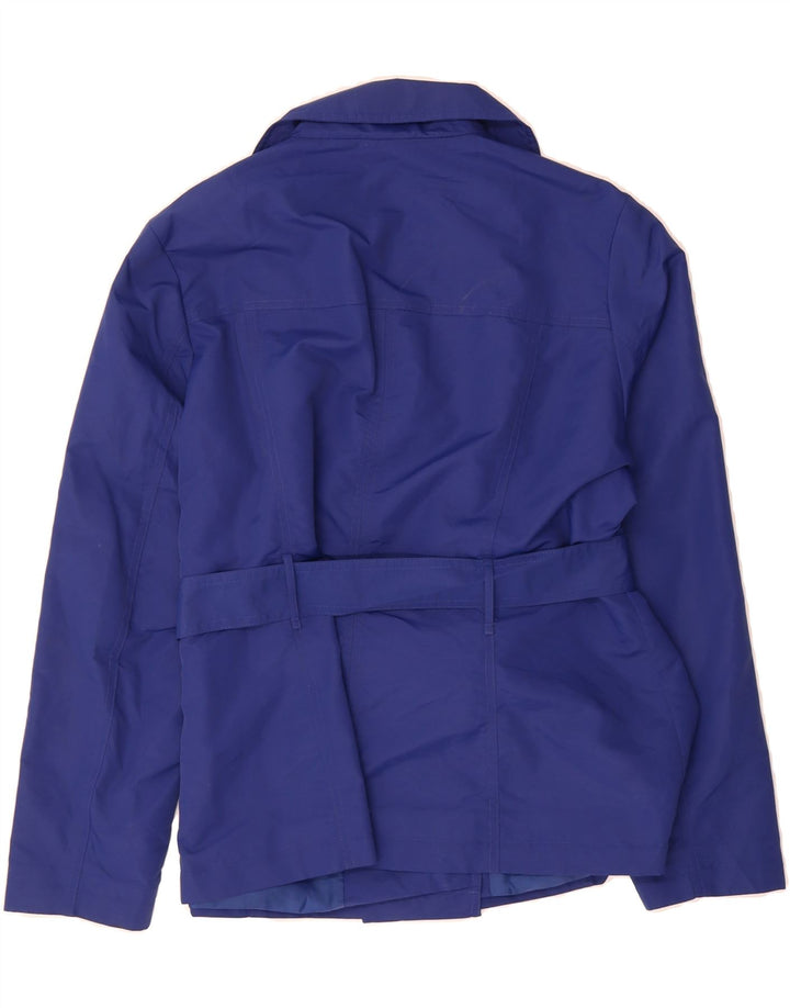 MARKS & SPENCER Womens Double Breasted Blazer Jacket UK 16 Large Blue Vintage Marks & Spencer and Second-Hand Marks & Spencer from Messina Hembry 