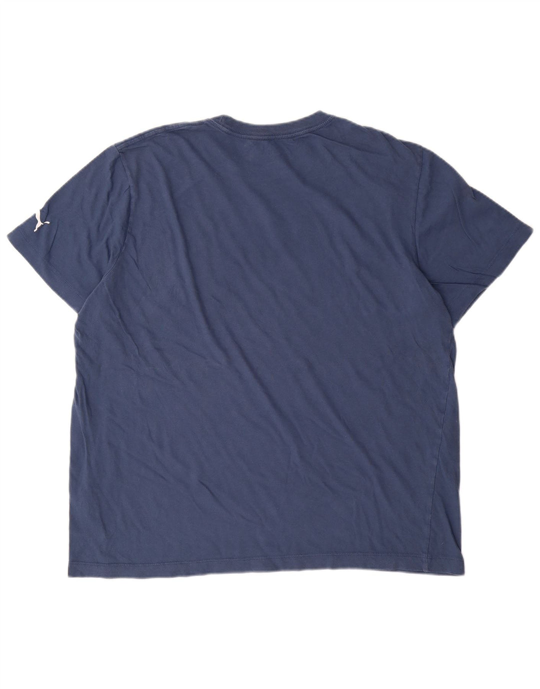 T-shirt grafica da uomo PUMA Top XL in cotone blu