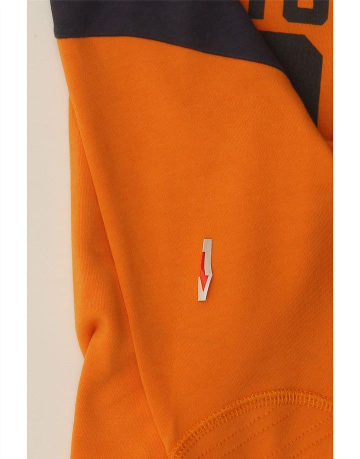 Rifle Top grafico da uomo a maniche lunghe XL in cotone arancione