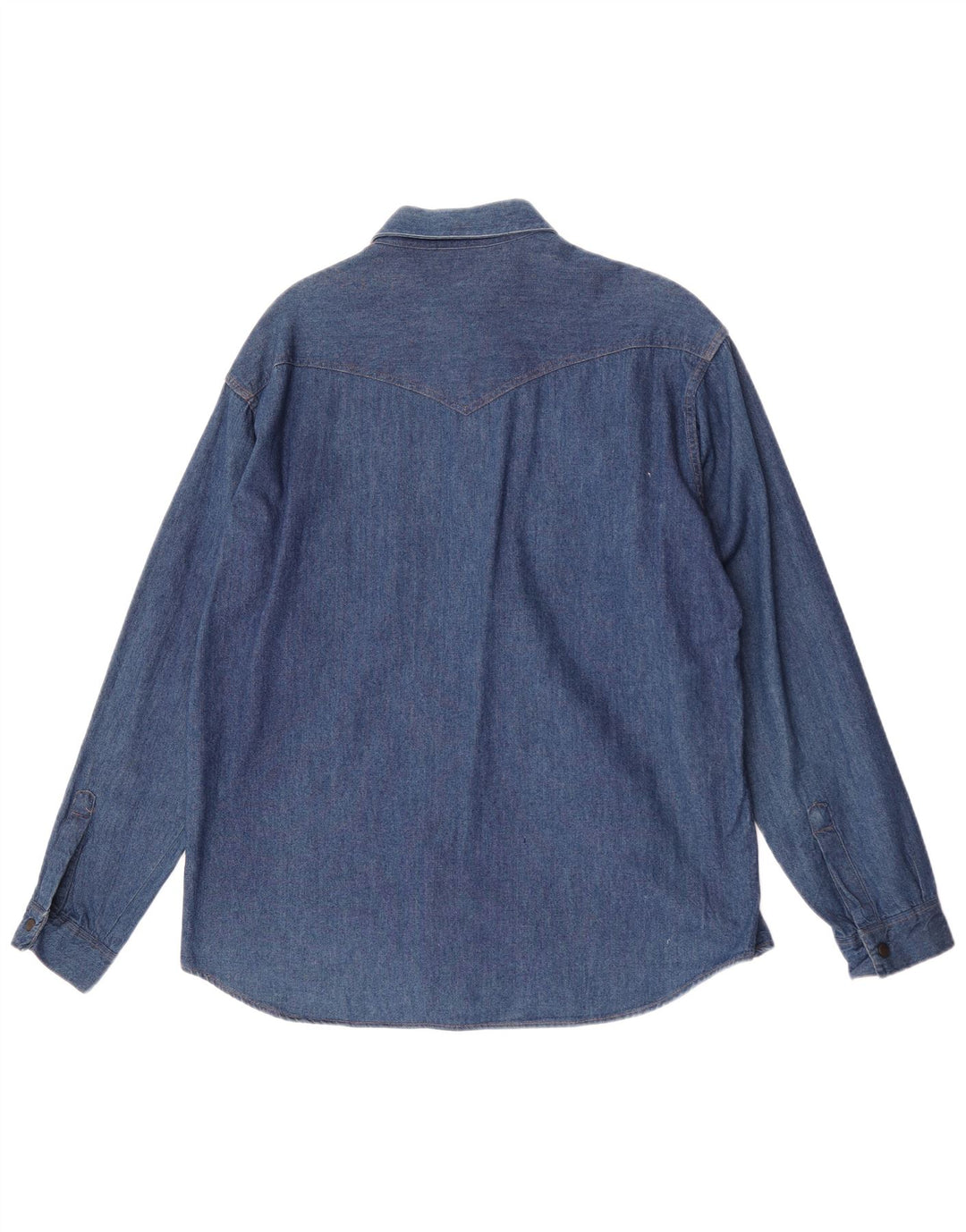 Camicia di jeans da uomo Wrangler grande in cotone blu