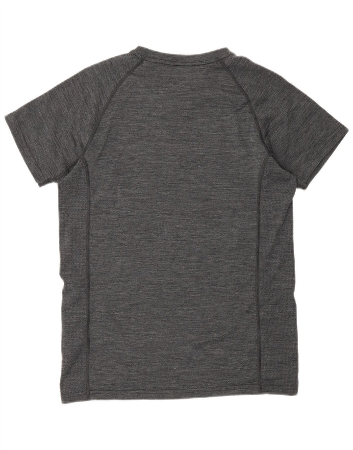 T-shirt da uomo Mountain Warehouse Top in lana merino screziata grigio medio