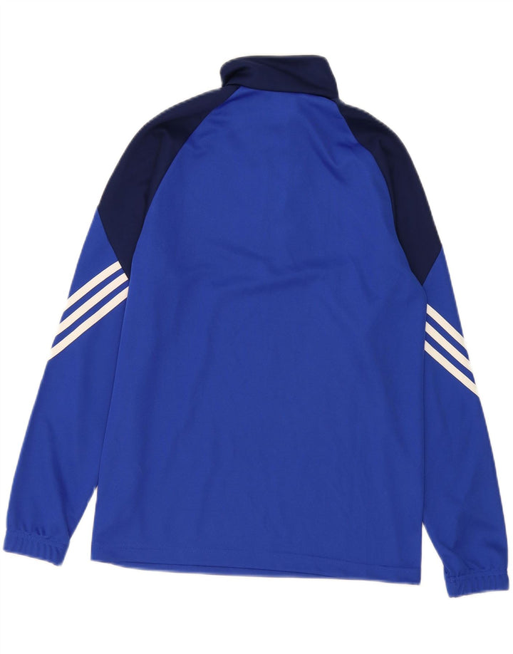 Top della tuta pullover Adidas Climalite da ragazzo 13-14 anni XL Blu