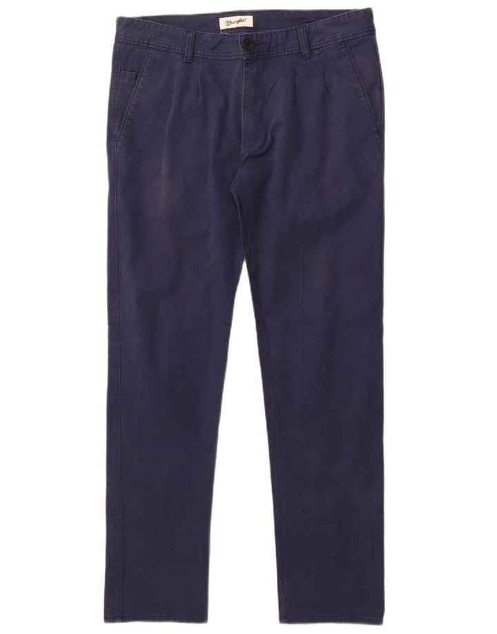 Pantaloni chino slim da uomo Wrangler W34 L30 blu navy
