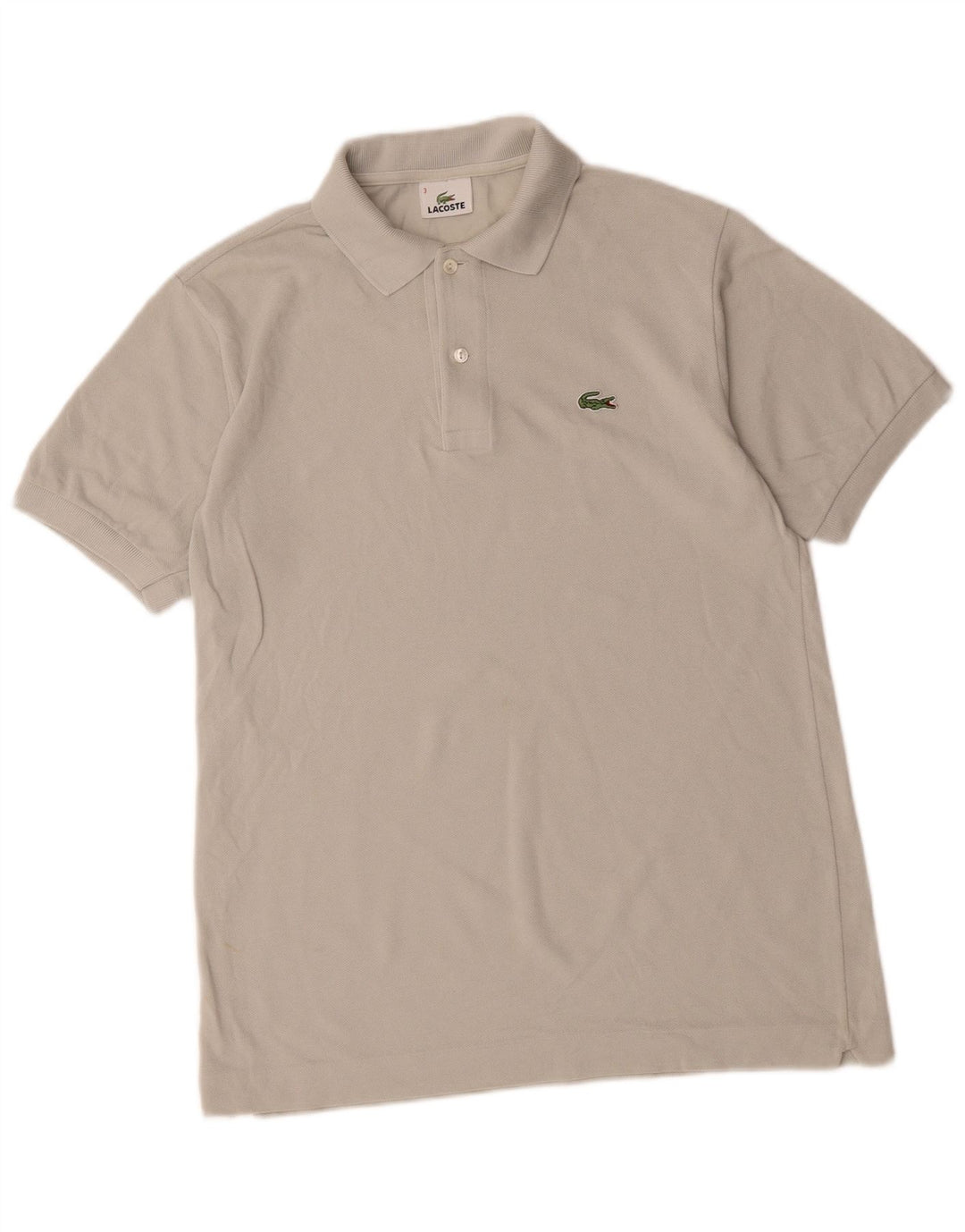 Polo da uomo Lacoste taglia 3 piccola in cotone grigio
