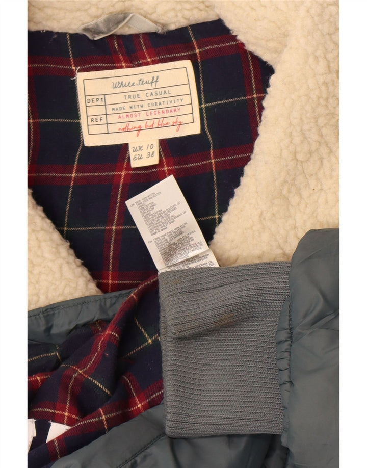 Giacca imbottita da donna White Stuff UK 10 piccola in nylon blu