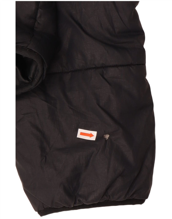 Giacca imbottita con cappuccio Nike da donna UK 14 medio nero poliestere