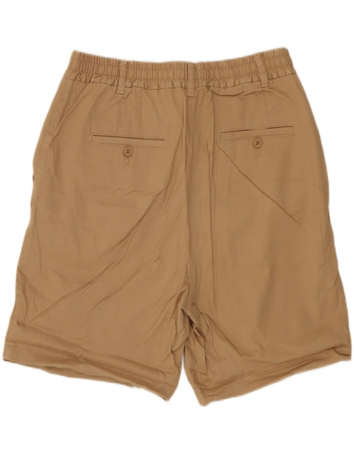Pantaloncini chino da donna Benetton UK 12 medi W30 cotone beige
