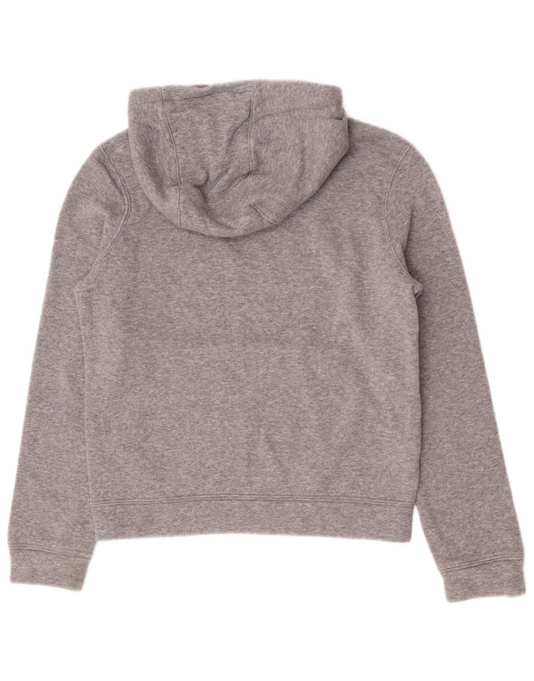 Felpa con cappuccio Nike da bambino con vestibilità grafica regolare, 8-9 anni, piccola, in cotone grigio