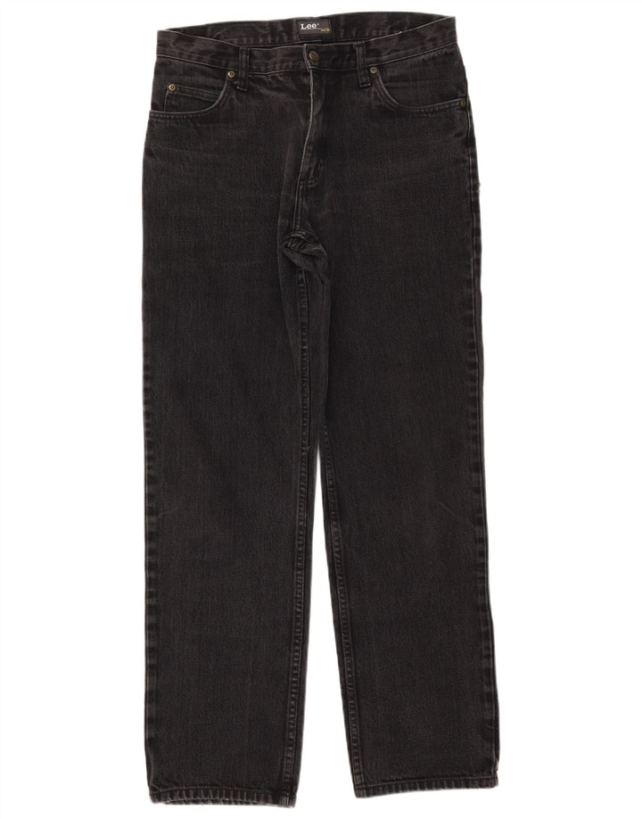 Jeans dritti da uomo Lee Brooklyn W34 L31 cotone nero