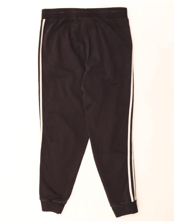 Pantaloni da tuta da donna Adidas Joggers UK 16 Large Nero Cotone