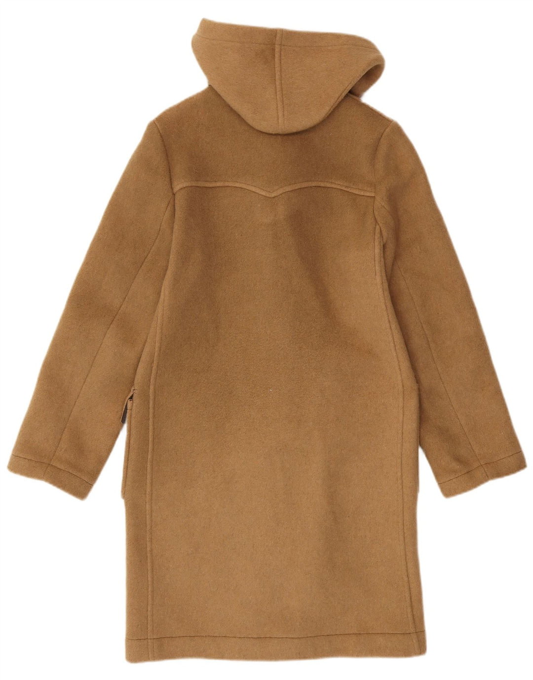 Montgomery con cappuccio da donna VINTAGE UK 10 piccolo beige