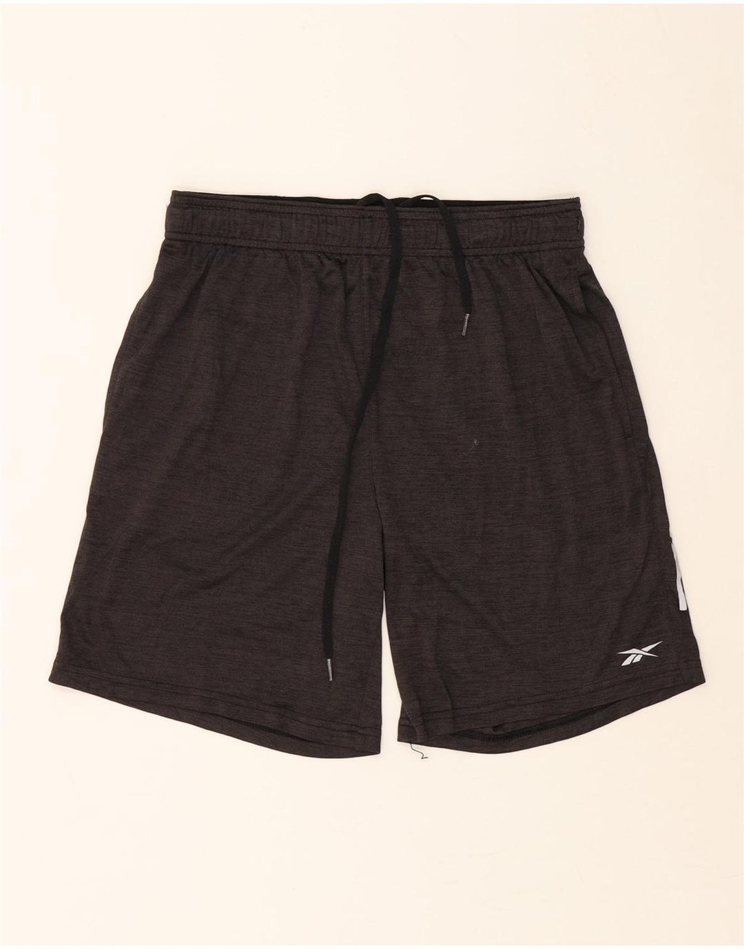 REEBOK Mens Sport Shorts Small Grey Polyester Vintage Reebok and Second-Hand Reebok from Messina Hembry 