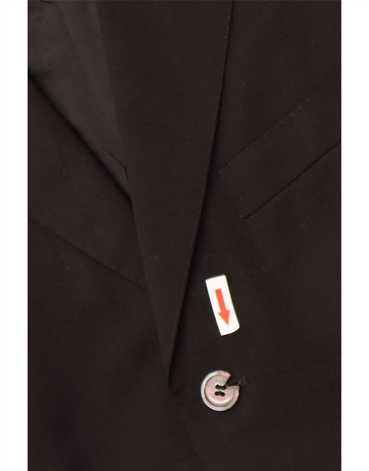 Giacca blazer da uomo a 3 bottoni Cerruti 1881 IT 50 grande nera