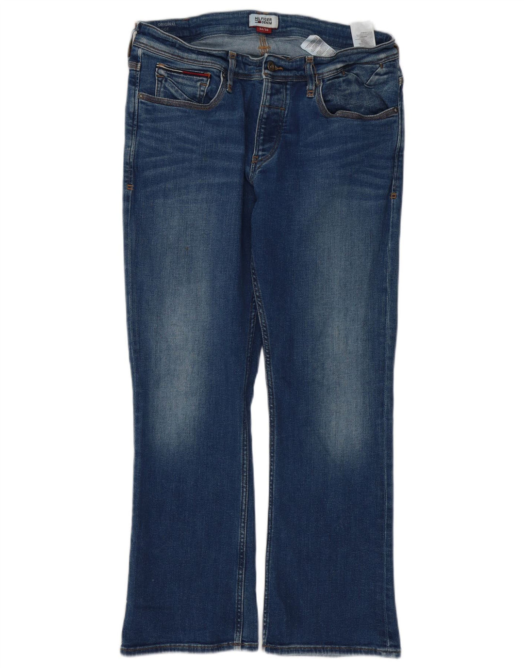 TOMMY HILFIGER Jeans bootcut da uomo W34 L28 cotone blu
