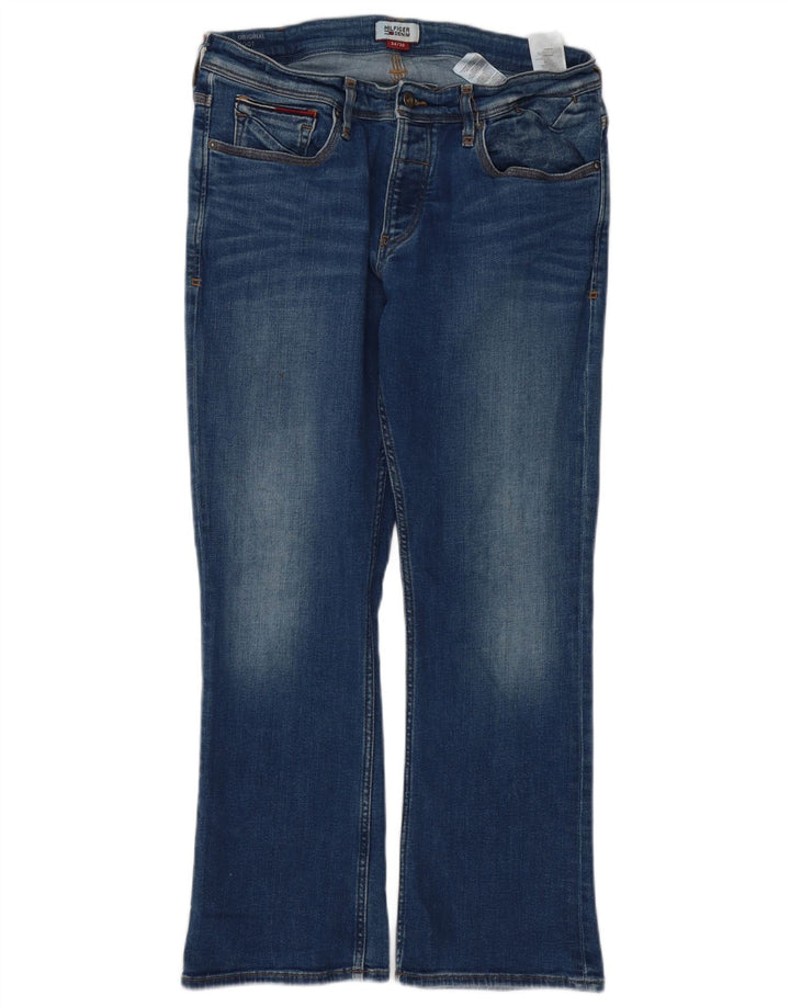 TOMMY HILFIGER Jeans bootcut da uomo W34 L28 cotone blu