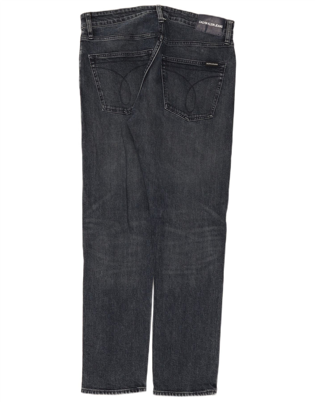 Jeans dritti da uomo Calvin Klein W32 L32 cotone grigio