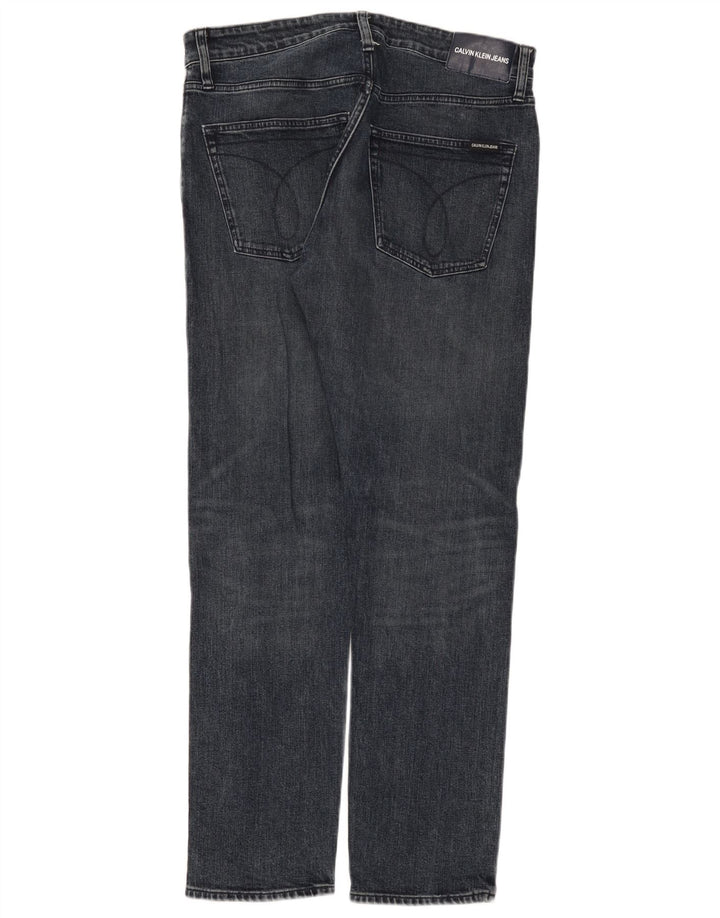 Jeans dritti da uomo Calvin Klein W32 L32 cotone grigio