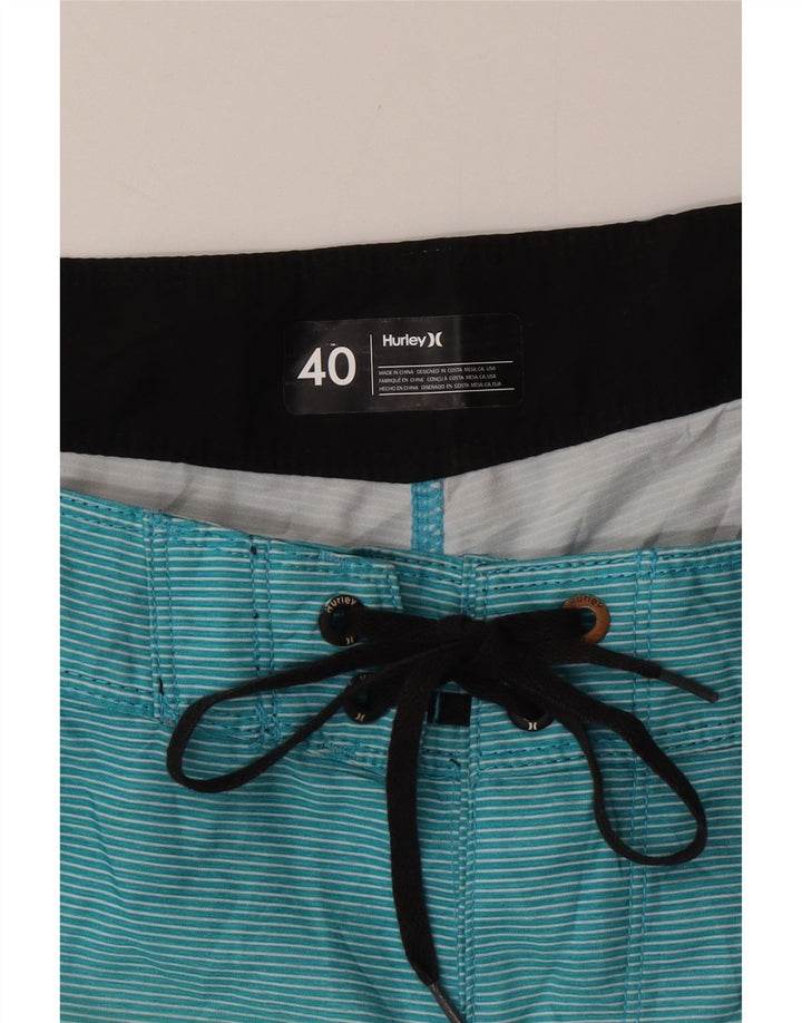 Pantaloncini da bagno da uomo HURLEY XL a righe multicolori