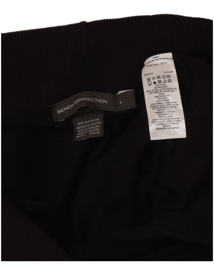Pantaloni da tuta da uomo French Connection Joggers grandi in cotone nero