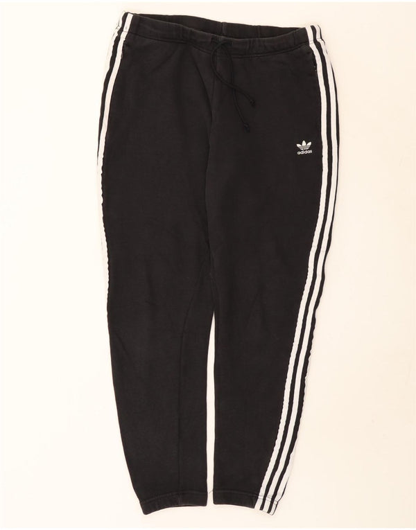 Pantaloni da tuta da donna Adidas Joggers UK 16 Large Nero Cotone