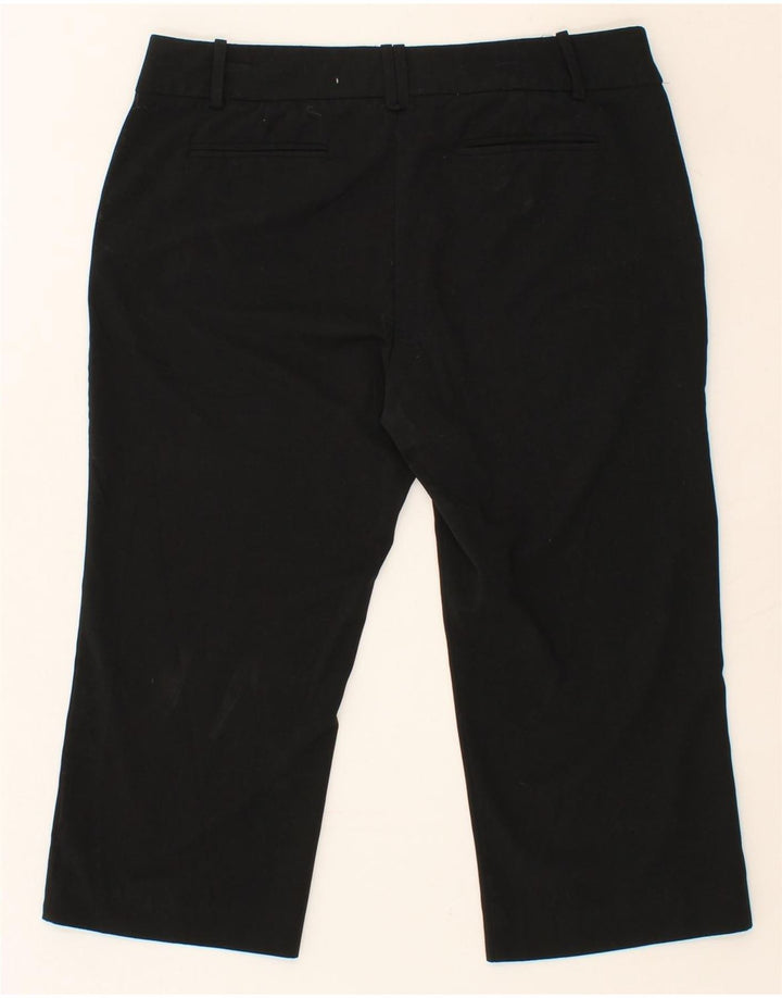 MOSSIMO Womens Stretch Straight Capri Trousers US 12 Large W34 L20 Black Vintage Mossimo and Second-Hand Mossimo from Messina Hembry 