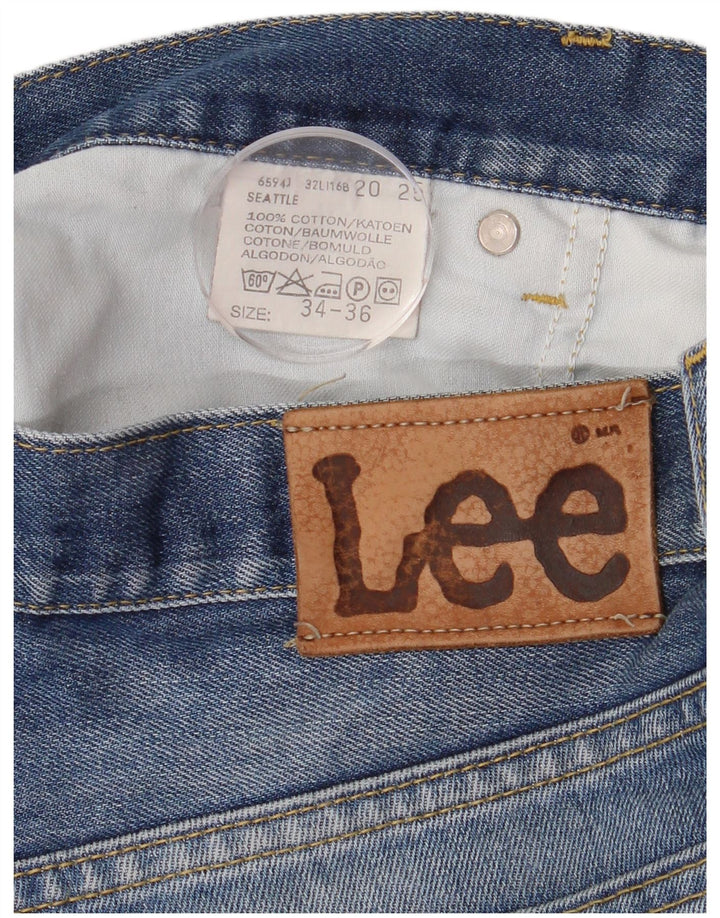 Jeans dritti da uomo Lee Seattle W34 L36 cotone blu