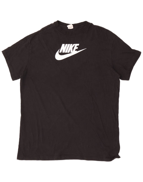 T-shirt grafica Nike da uomo vestibilità ampia 2XL cotone nero