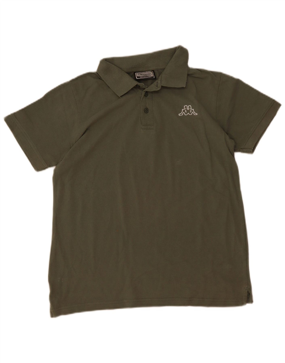 Polo Kappa da uomo in cotone kaki medio
