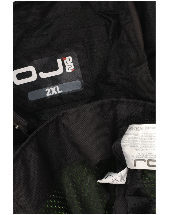 Giacca vintage da uomo Moto Racer Utility UK 44 2XL Poliestere nero