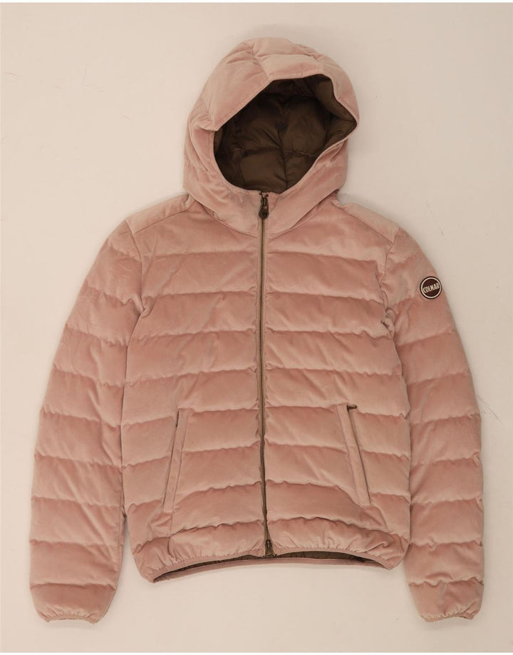 Giacca imbottita in velluto con cappuccio Colmar donna IT 44 rosa medio