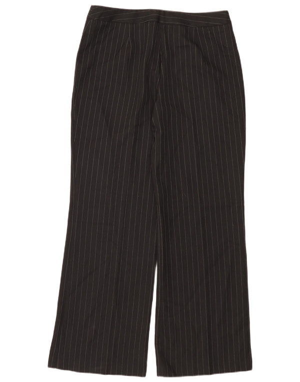 Pantaloni casual da donna Marks & Spencer UK 12 medi W30 L30 gessati neri