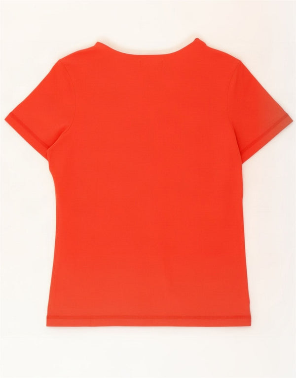 Adidas Womens Graphic T-Shirt Top UK 12 Medium Red