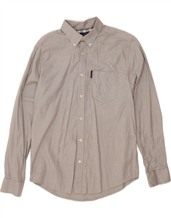 BEN SHERMAN Mens Shirt Medium Grey Cotton Vintage Ben Sherman and Second-Hand Ben Sherman from Messina Hembry 