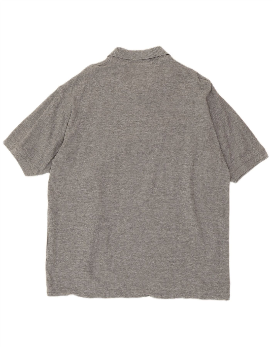 Polo ASICS da uomo grande in cotone screziato grigio