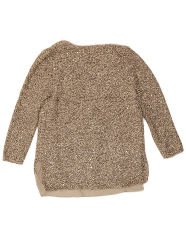 Camicetta Zara da donna con maniche a 3/4 UK 14 Poliestere beige medio