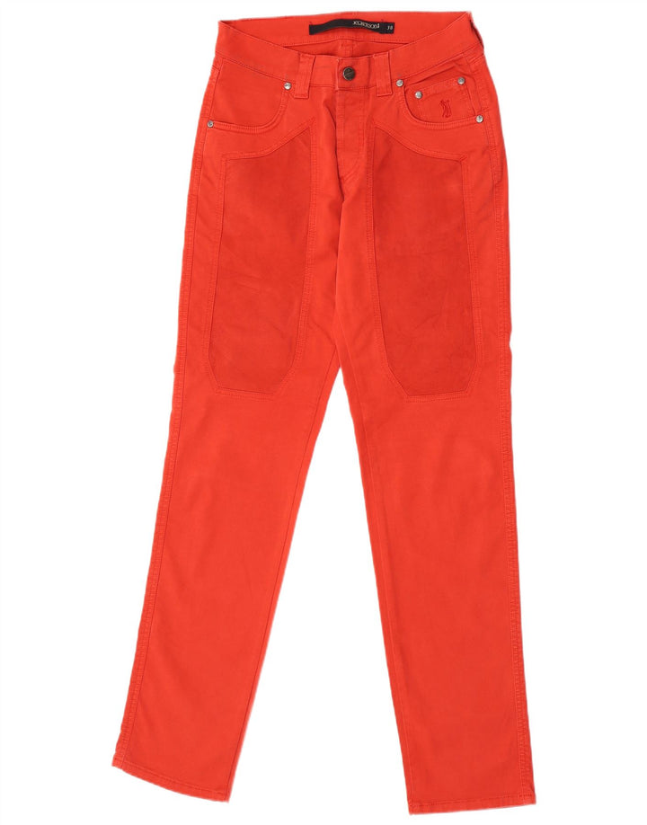 Jeans slim da donna Jeckerson W30 L32 cotone rosso