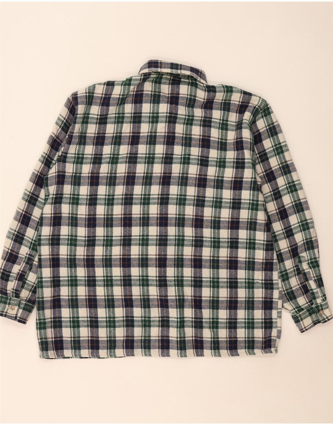 Camicia vintage da uomo in flanella XL a quadri multicolore