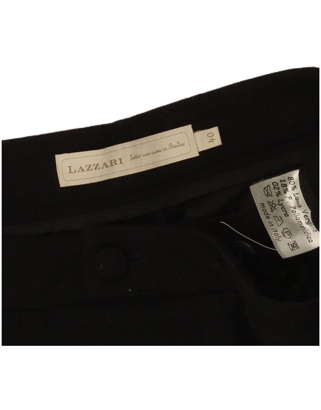 Pantaloncini casual con pegged da donna Lazzari EU 40 Medium W28 Lana vergine nera