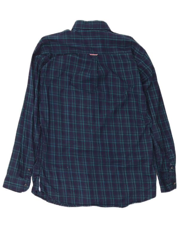 Camicia da uomo su misura Tommy Hilfiger XL blu navy a quadri