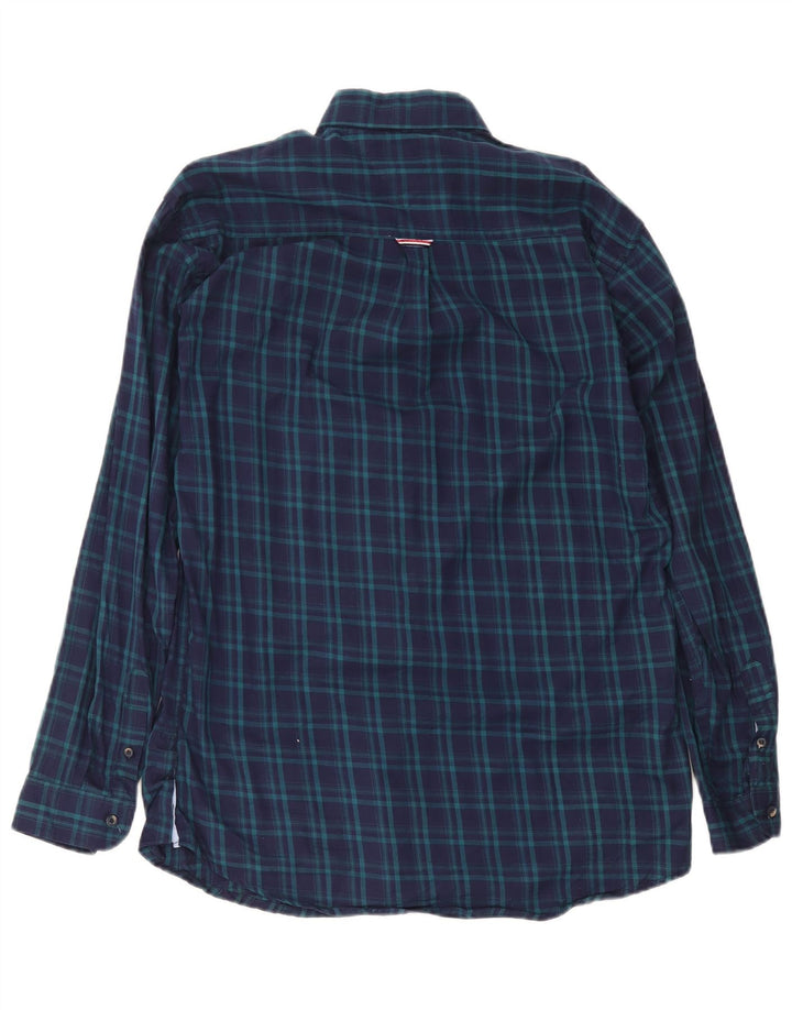 Camicia da uomo su misura Tommy Hilfiger XL blu navy a quadri