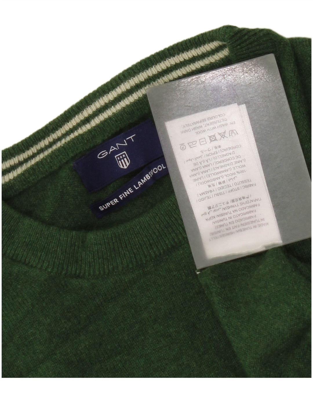 Maglione maglione girocollo oversize da donna Gant UK 10 piccolo lana verde