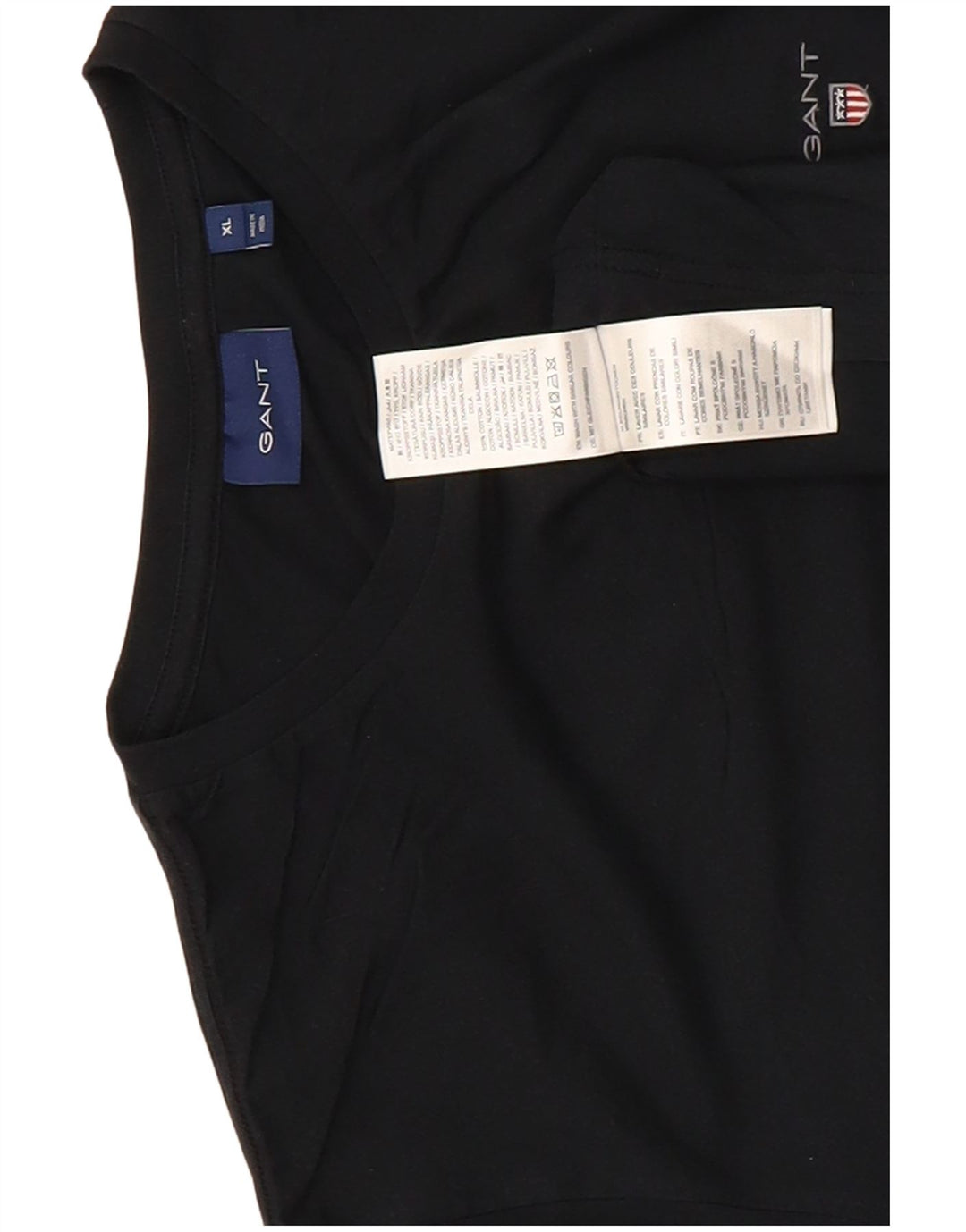 Gant T-shirt da uomo Top XL in cotone blu navy