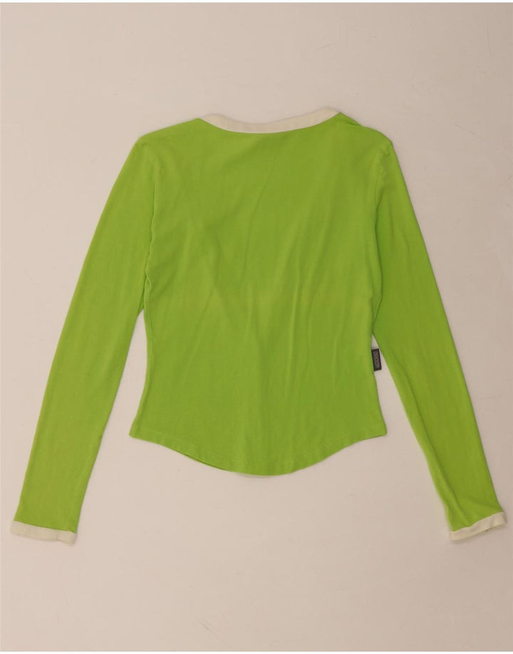 Top cardigan da donna MOSCHINO UK 14 verde medio