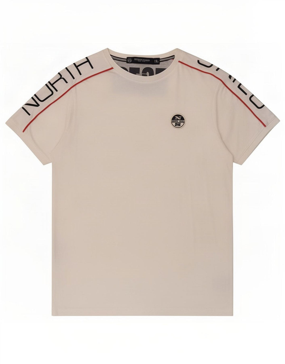 T-shirt grafica da uomo North Sails grande in cotone bianco
