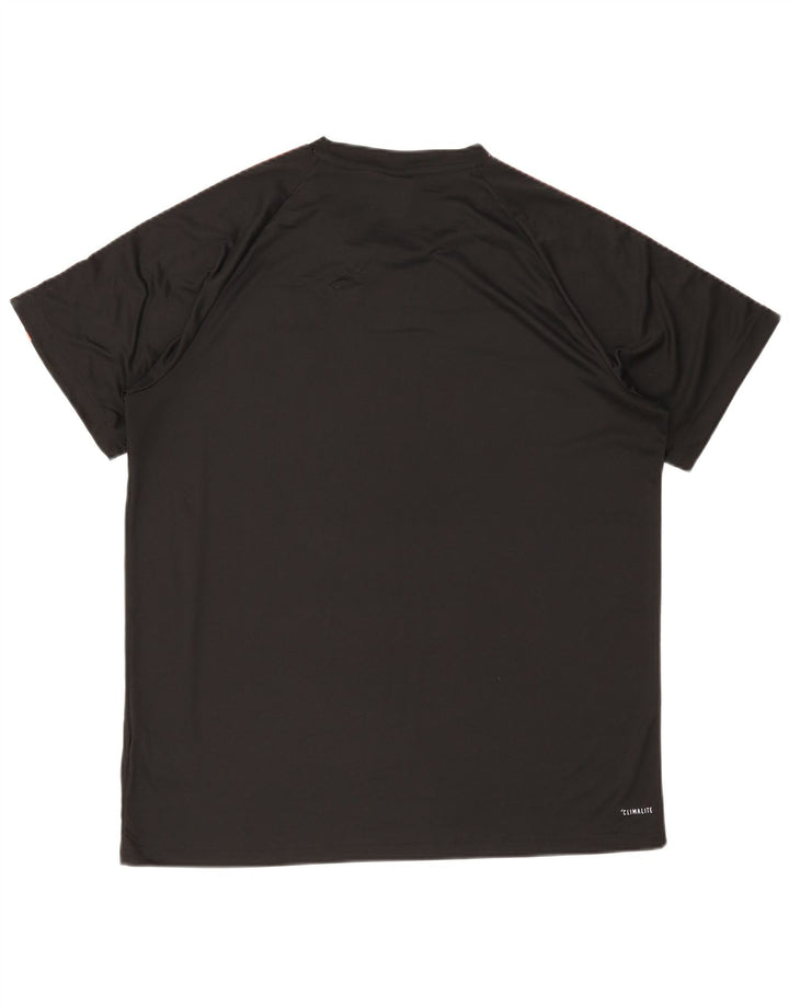 T-shirt Adidas Climalite da uomo Top XL poliestere nero