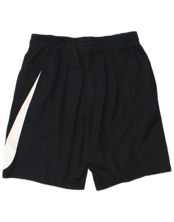 Pantaloncini sportivi Nike Dri Fit Graphic da uomo in poliestere nero medio