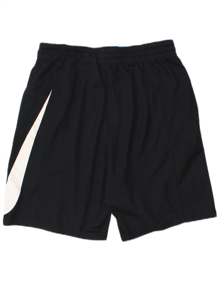 Pantaloncini sportivi Nike Dri Fit Graphic da uomo in poliestere nero medio