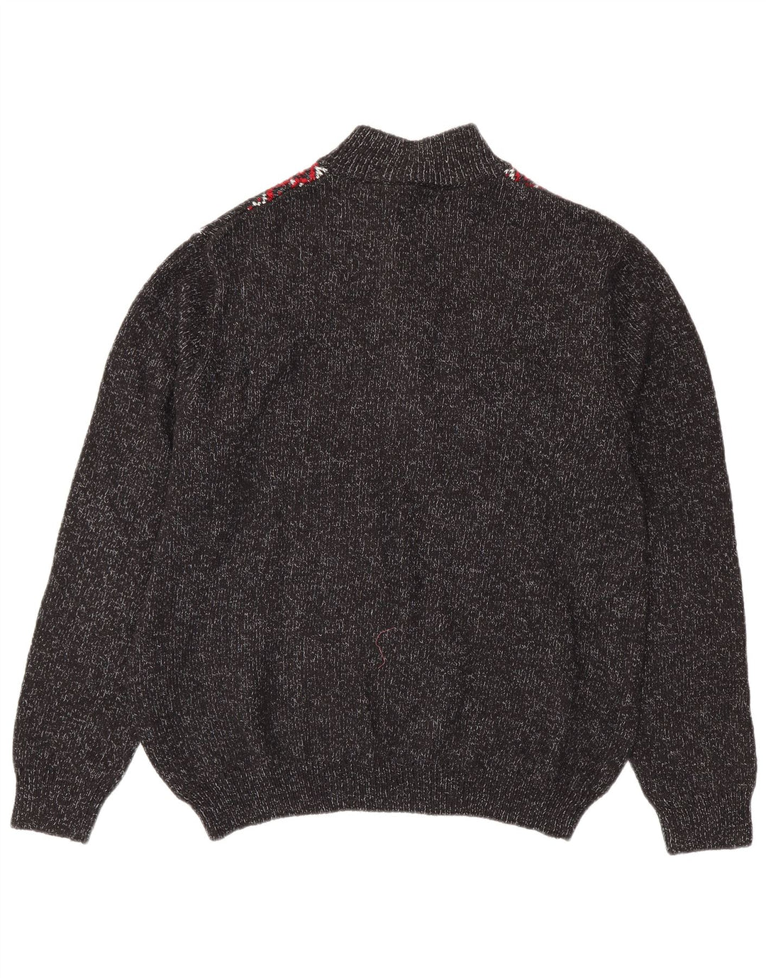 Maglione da uomo con collo a bottoni CHAPS 2XL cotone Fair Isle grigio